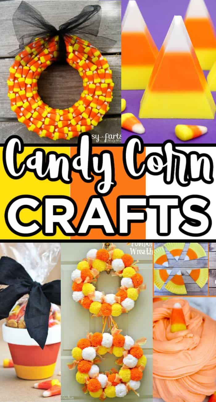 15 Cute Candy Corn Crafts For Fall - Made with HAPPY
