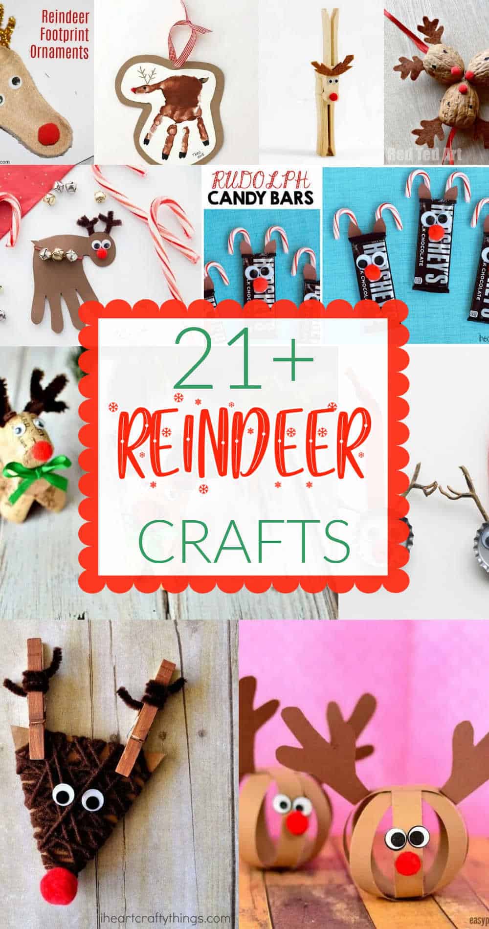 21+ Easy Reindeer Crafts For Kids - Made with HAPPY