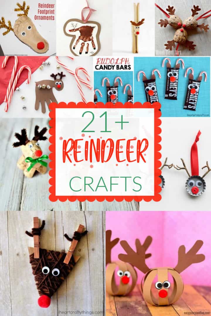 21+ Easy Reindeer Crafts For Kids - Made with HAPPY