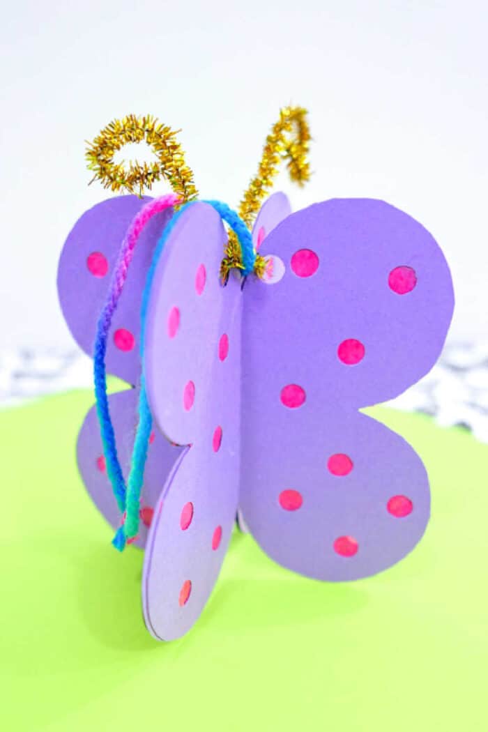 Butterfly Craft For Kids - Made with HAPPY - Quick and Easy Paper