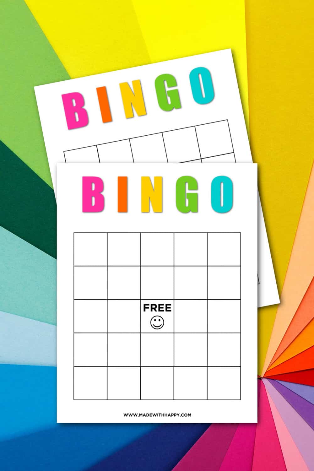 21+ Free Printable Bingo Cards - Made with HAPPY