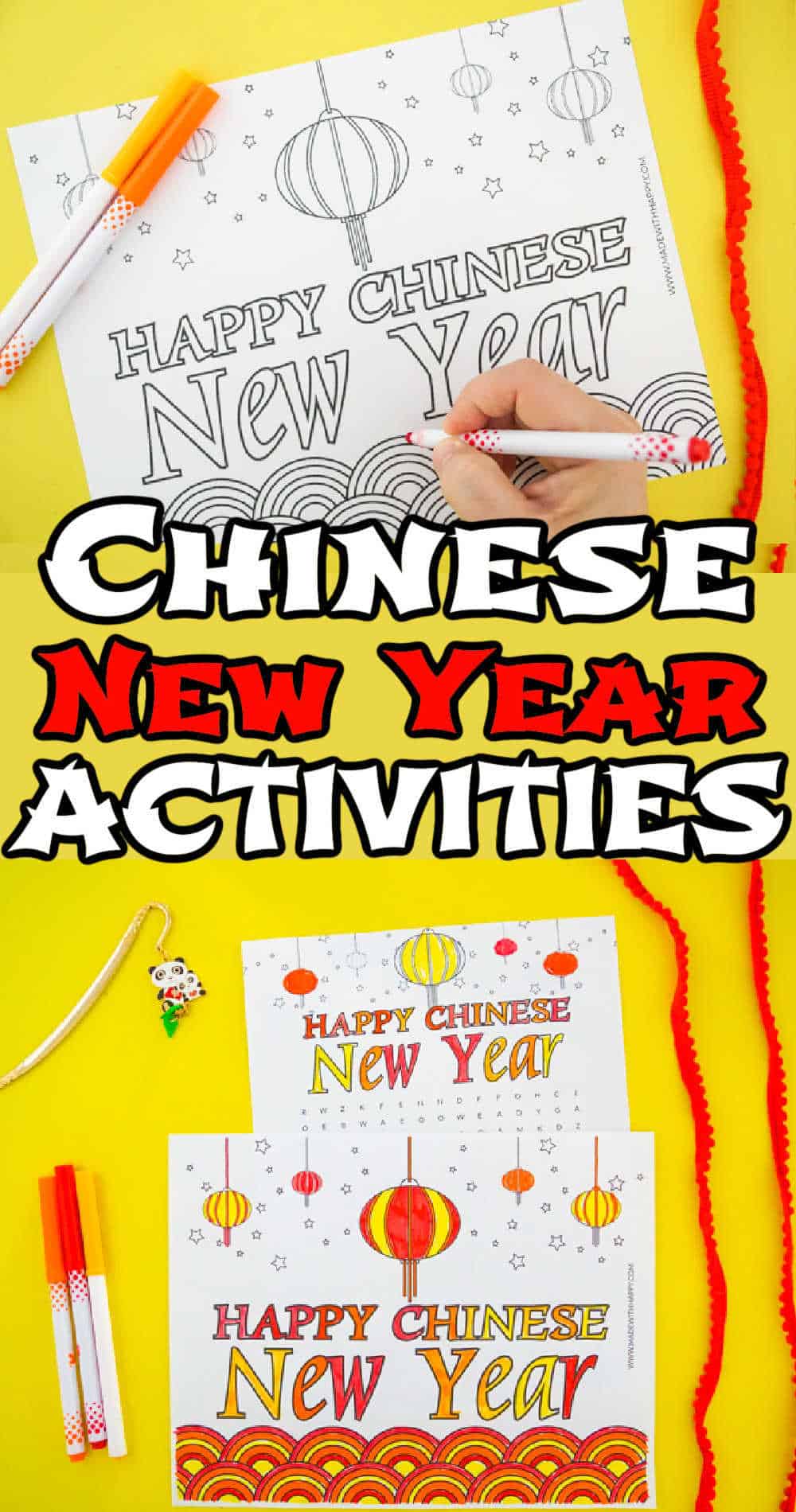 Happy Chinese New Year Activities For Kids - Made with HAPPY