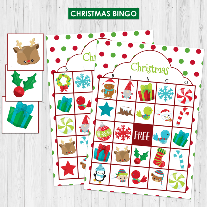 Free Printable Christmas Bingo - Made with HAPPY