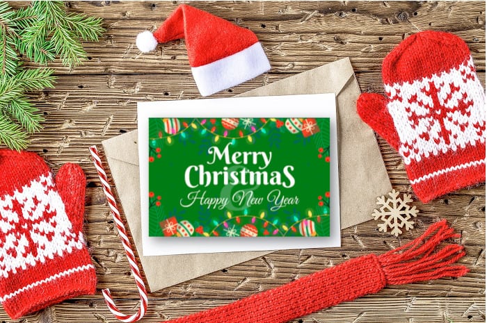 free christmas note cards