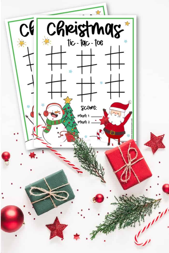 Christmas Tic Tac Toe Game - Free Printable Christmas Games