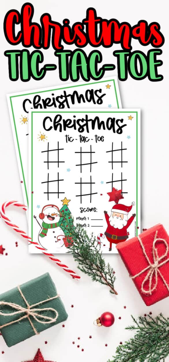 Christmas Tic Tac Toe Game Free Printable Christmas Games