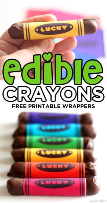 Rainbow DIY Edible Crayons Recipe - Made with HAPPY