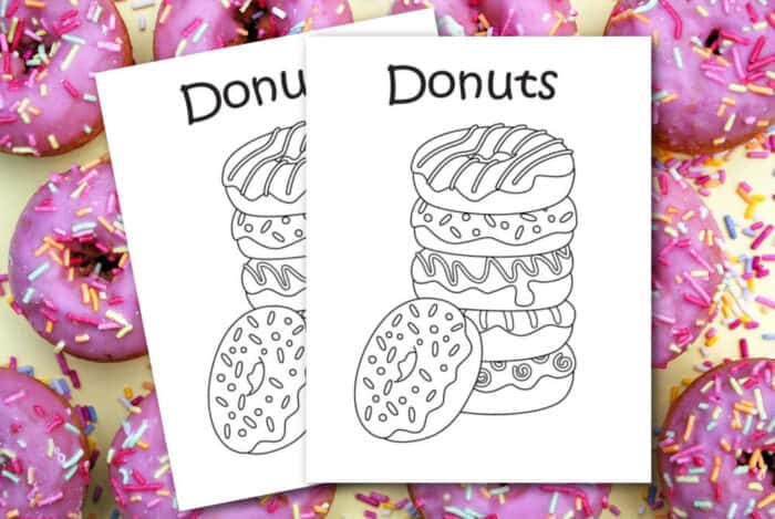 chocolate covered donut coloring pages
