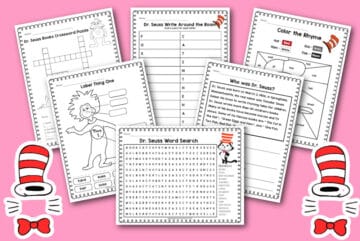 Dr. Seuss Printables Activities - Made with HAPPY