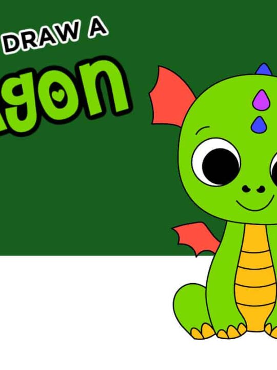 Cute Dragon Coloring Page for Kids with Bubbles Easy Drawing · Creative  Fabrica