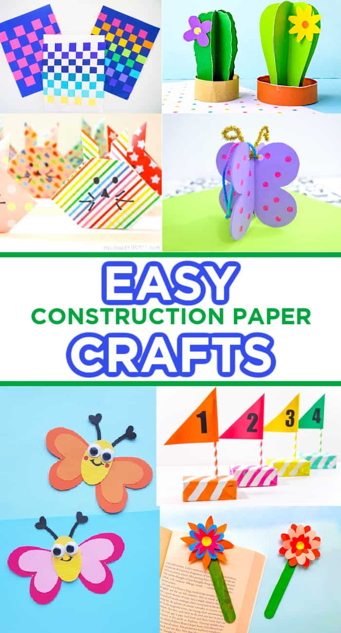 33+ Easy Construction Paper Crafts - Made with HAPPY
