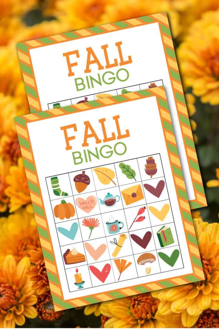 Free Printable Fall Bingo For Kids Made with HAPPY