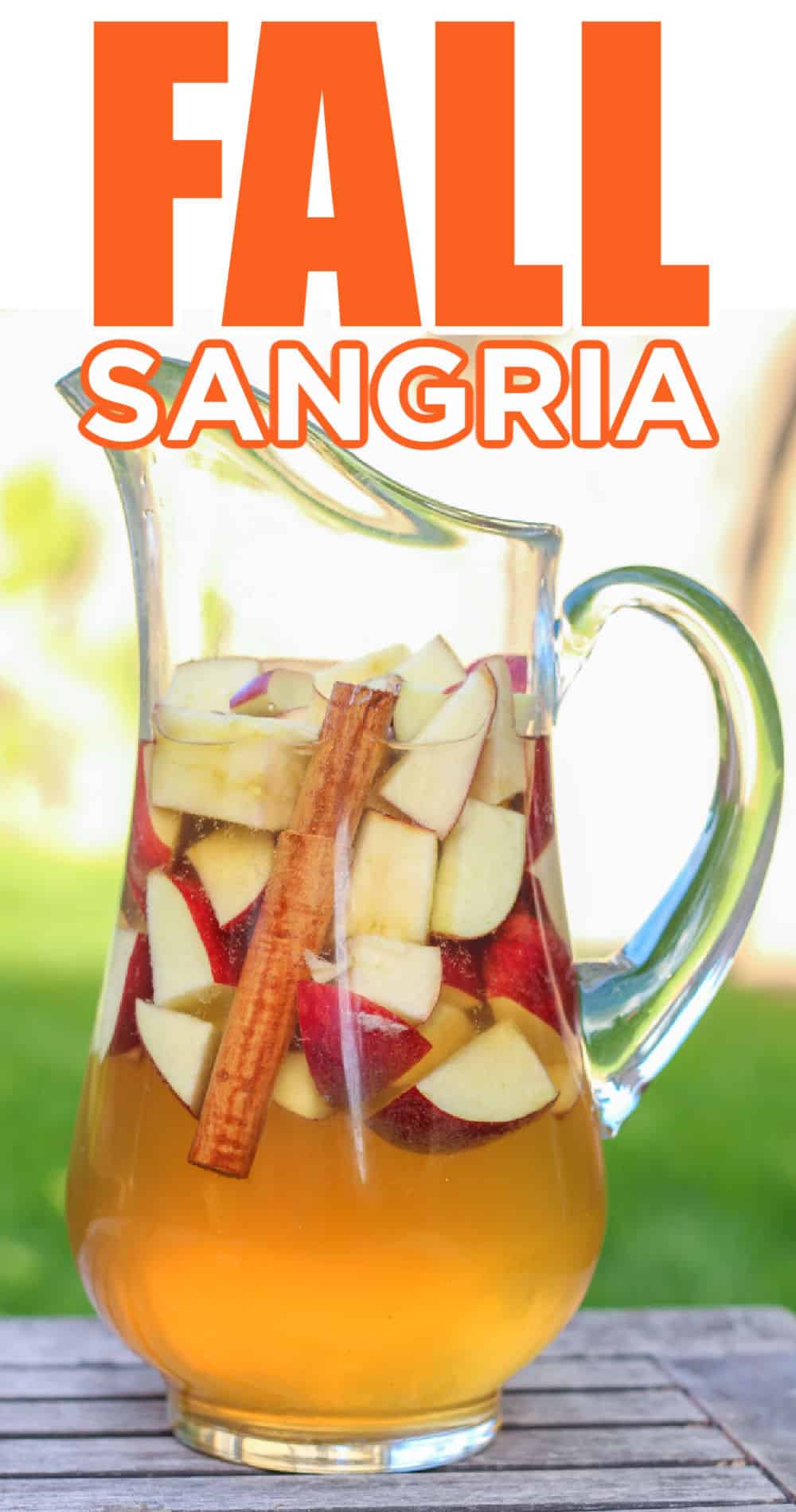 Easy Fall Sangria Recipe - Spiced Apple Cider Sangria - Made with HAPPY