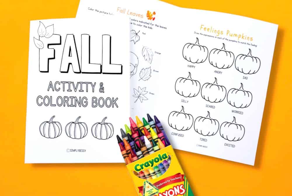 crayola coloring pages fall