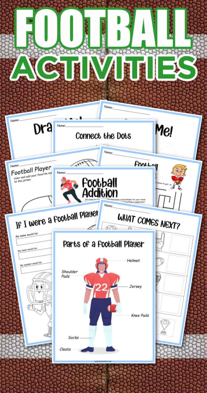 Free Printable Printable Football Activities - Made with HAPPY
