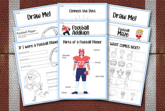 Ready, Set, Hike! Printable Football Games, Football Party Activities