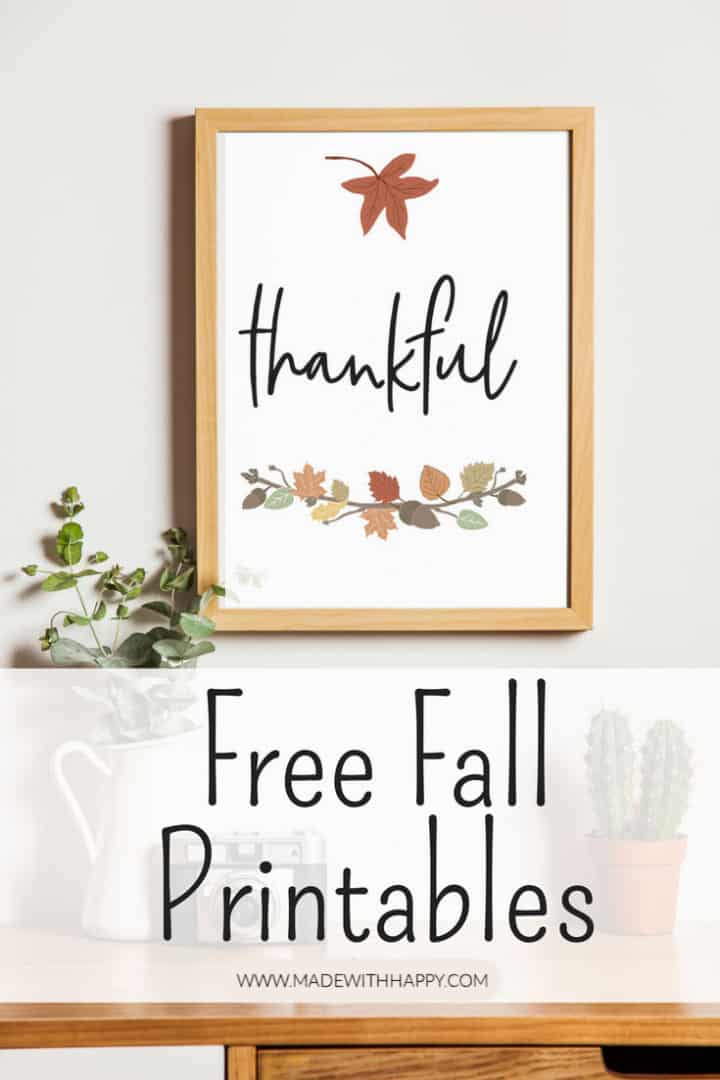Free Fall Printables - 6 Art Prints to Decorate Your Home