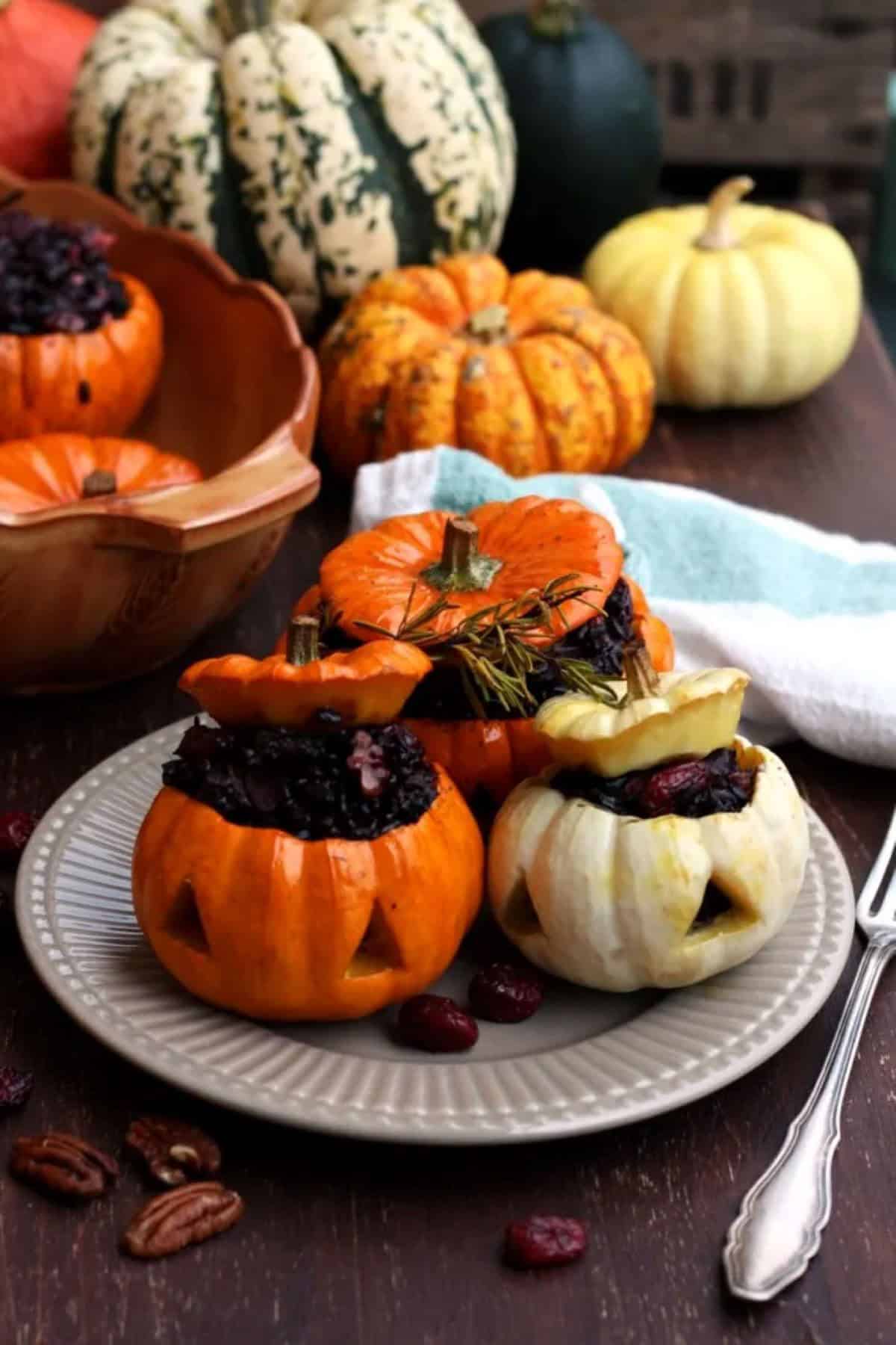 Halloween Stuffed Pumpkins