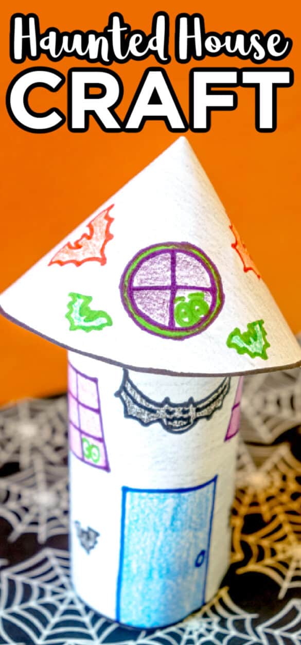 Free Printable Halloween Haunted House Craft For Kids