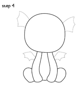 how to draw a dragon tail