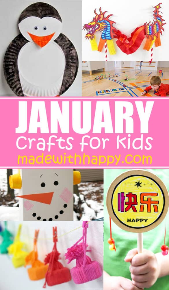 January Craft For Kids - Winter Crafts, Chinese New Years Crafts & More!