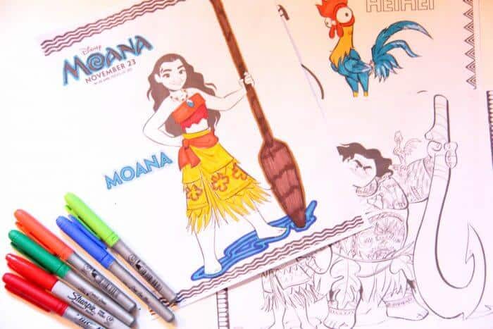 Moana Movie Coloring Pages and Activity Sheets | Moana Birthday Activities | www.madewithhappy.com