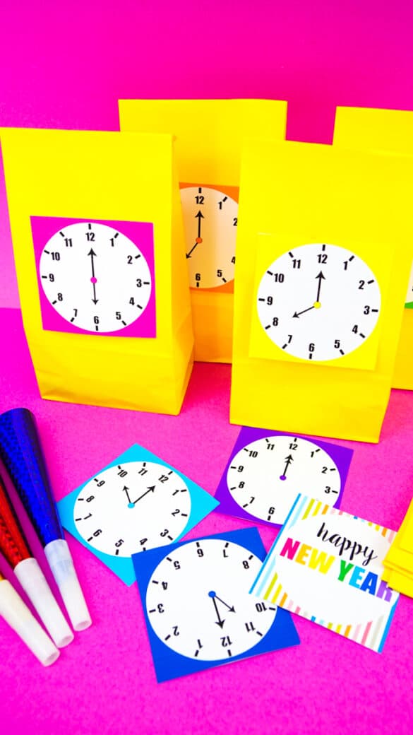 Kids New Years Eve Countdown Clock - Made with HAPPY