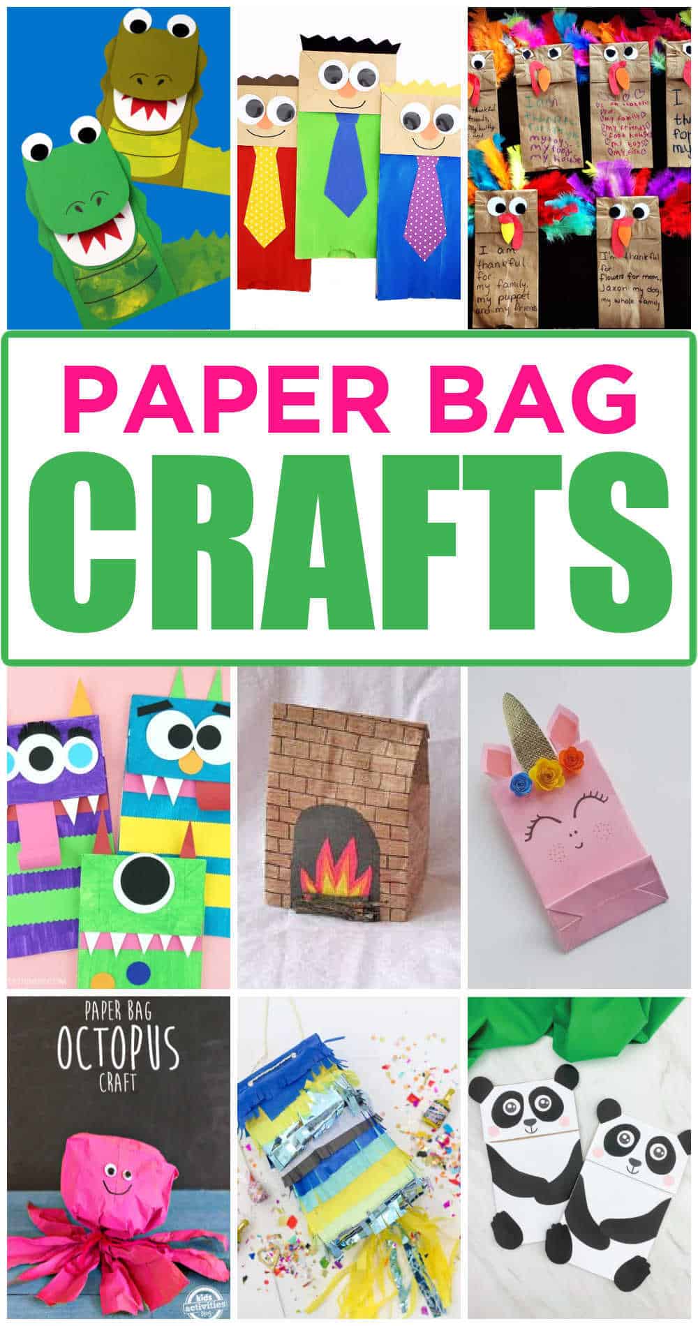 Paper Bag Crafts For Kids - Made with HAPPY