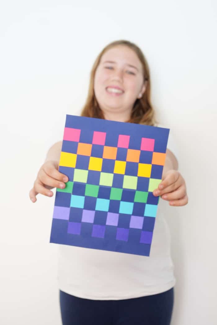 Paper Weaving Strips, Weaving Crafts for Kids