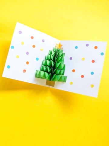 Modern Paper Christmas Tree Craft - Made with HAPPY