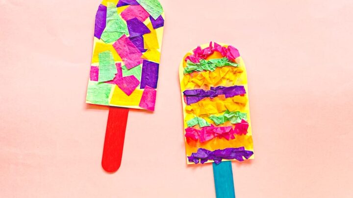 Kids Tissue Paper Piñata Craft - Mom Buns & Mayhem