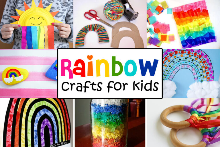 50+ Rainbow Crafts for Kids - Made with HAPPY