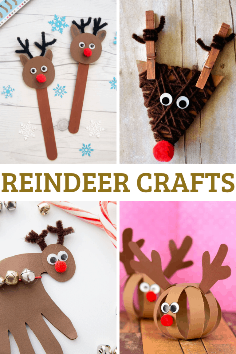 Printable Christmas Ornament - Reindeer Ornament - Made with HAPPY