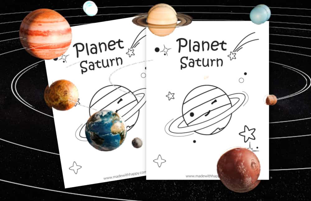 color planet saturn craft project