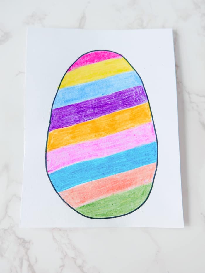 Scratch Off Easter Egg Paper Craft - Made with HAPPY