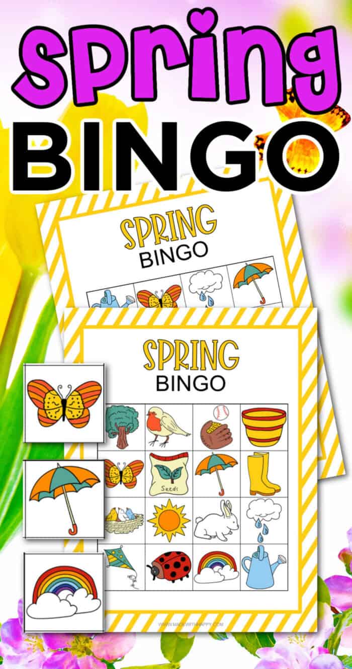 Free Printable Spring Bingo Made With HAPPY