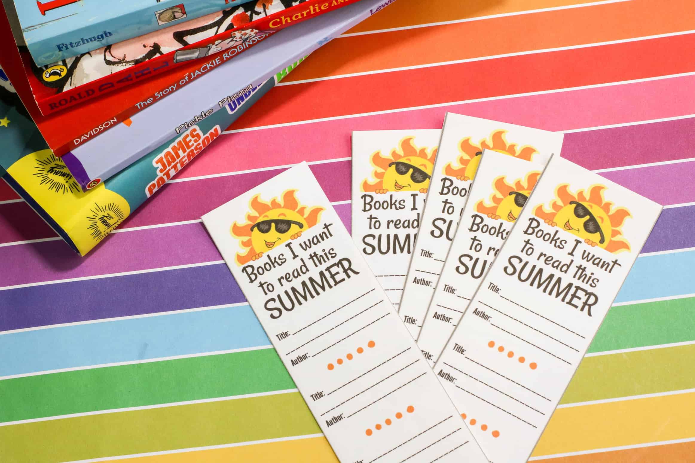 Summer Reading Log Printable Bookmark - Made with HAPPY