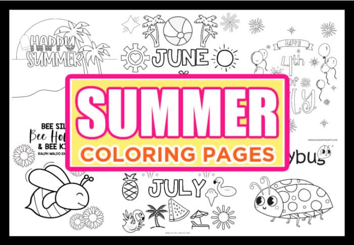 101+ Fun Coloring Pages For Kids - Made with HAPPY