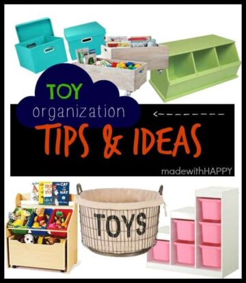 Toy Organization Tips - Made with HAPPY