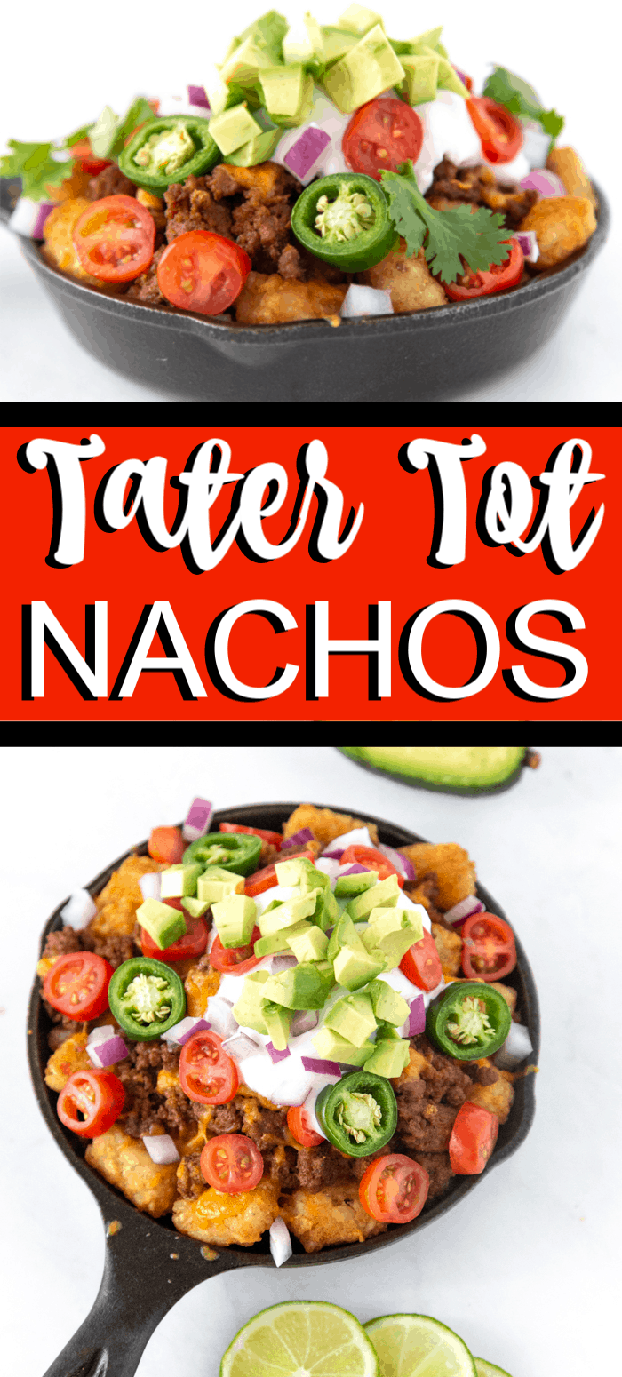 Super Bowl Nacho Recipe. These loaded tater tot nachos recipe is the perfect game day appetizer. We have what is soon to be your favorite totchos recipe loaded with all the fixings.
