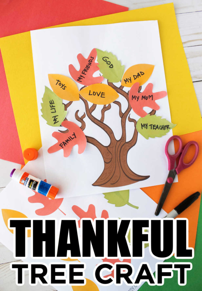 Free Printable Thankful Tree Craft