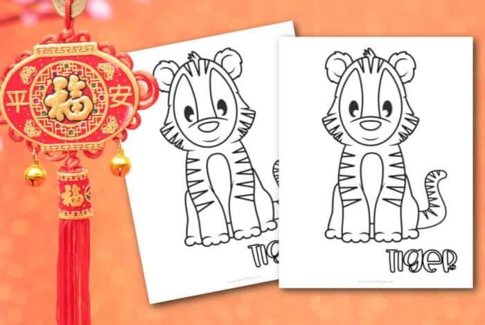 baby tiger coloring pages for kids