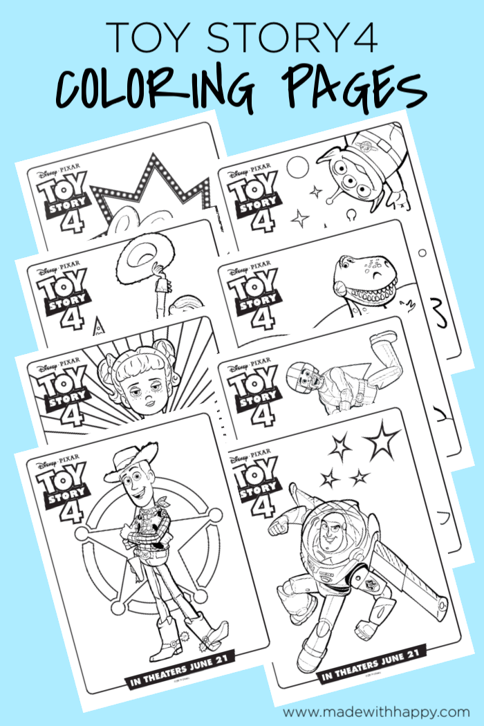 free printable toy story 4 coloring pages for kids