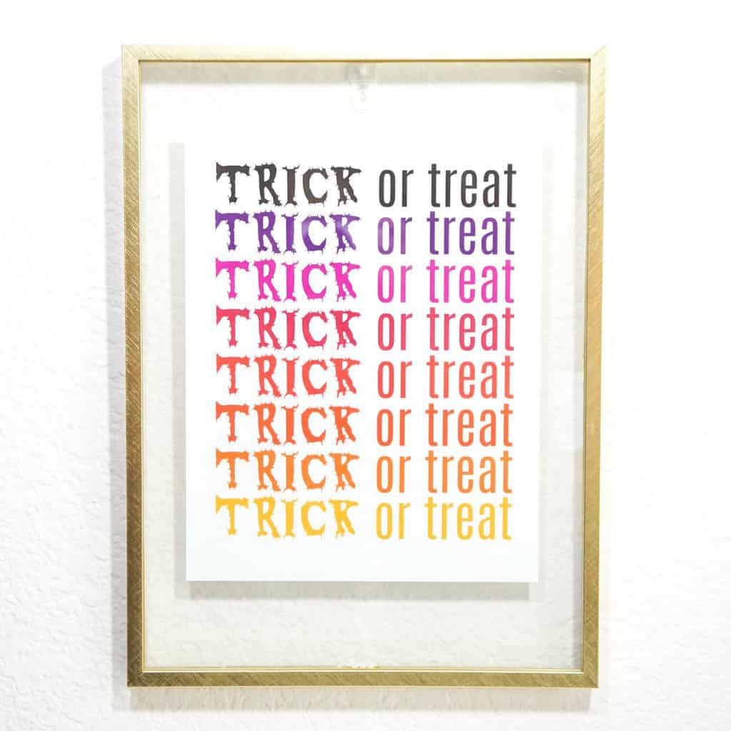 Halloween Trick or Treat Printable - Free Printable Halloween Decor