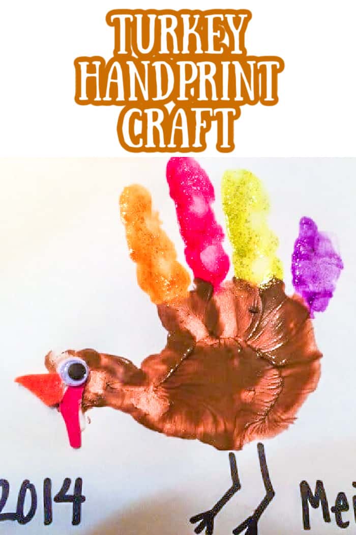 Super Cute Turkey Handprints Craft - Made With Happy