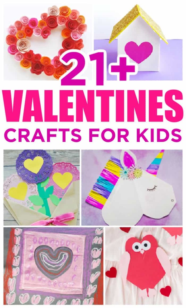 February Crafts For Kids - Valentines Crafts, Football Crafts, and More!