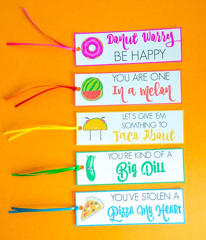 Printable Valentines Day Puns Bookmarks Made With Happy