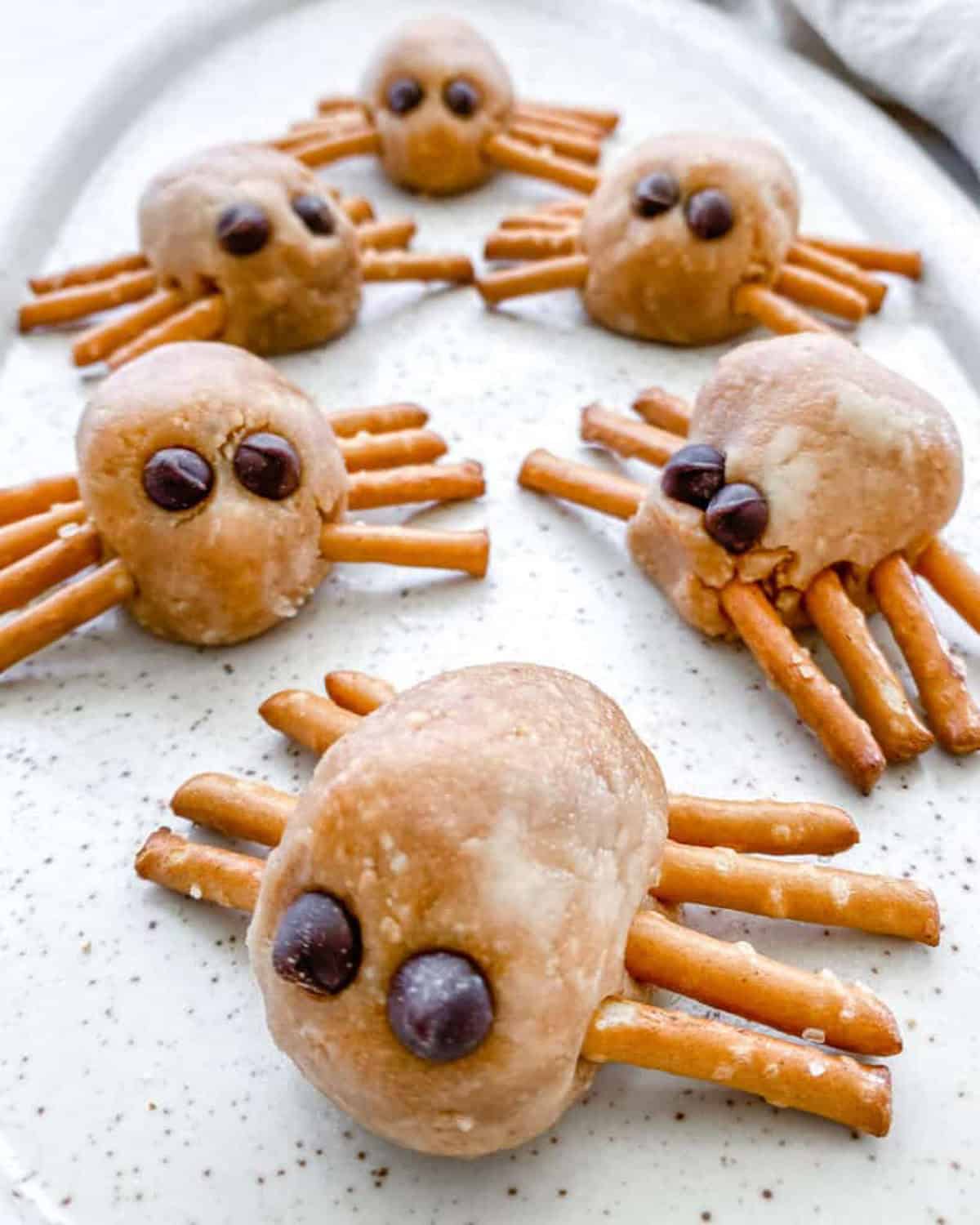 vegan halloween peanut butter spider