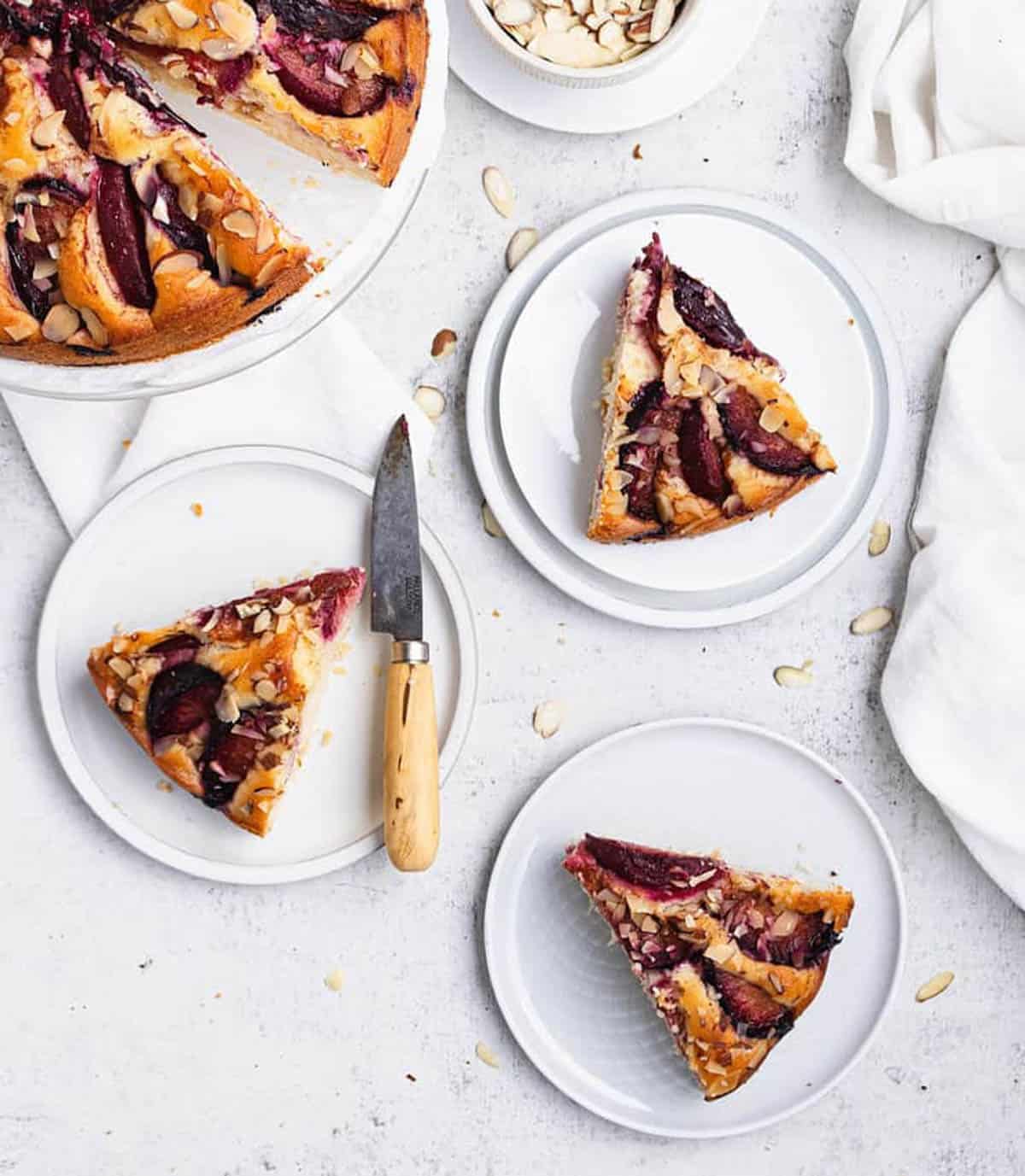 yogurt plum cake