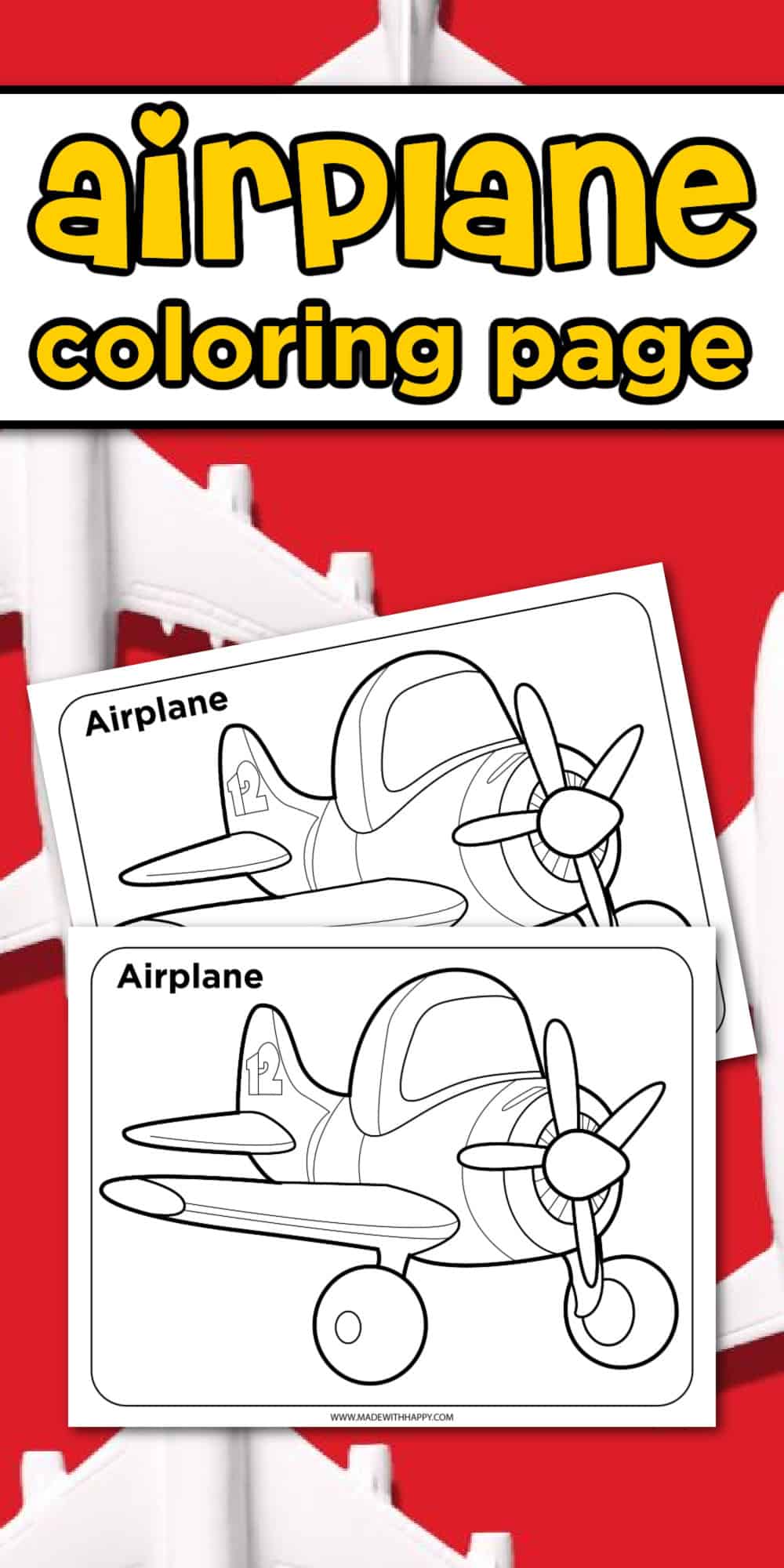 airplane color sheet